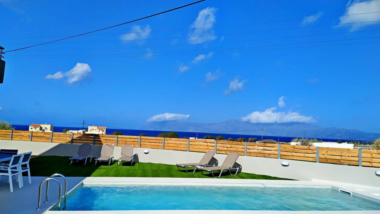 קיסאמוס Balos Residence Private Pool Seafront Seaview מראה חיצוני תמונה