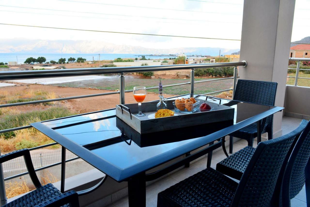 קיסאמוס Balos Residence Private Pool Seafront Seaview מראה חיצוני תמונה
