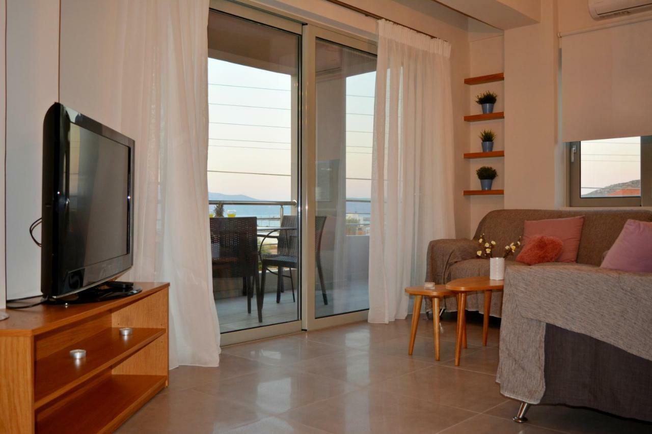 קיסאמוס Balos Residence Private Pool Seafront Seaview מראה חיצוני תמונה
