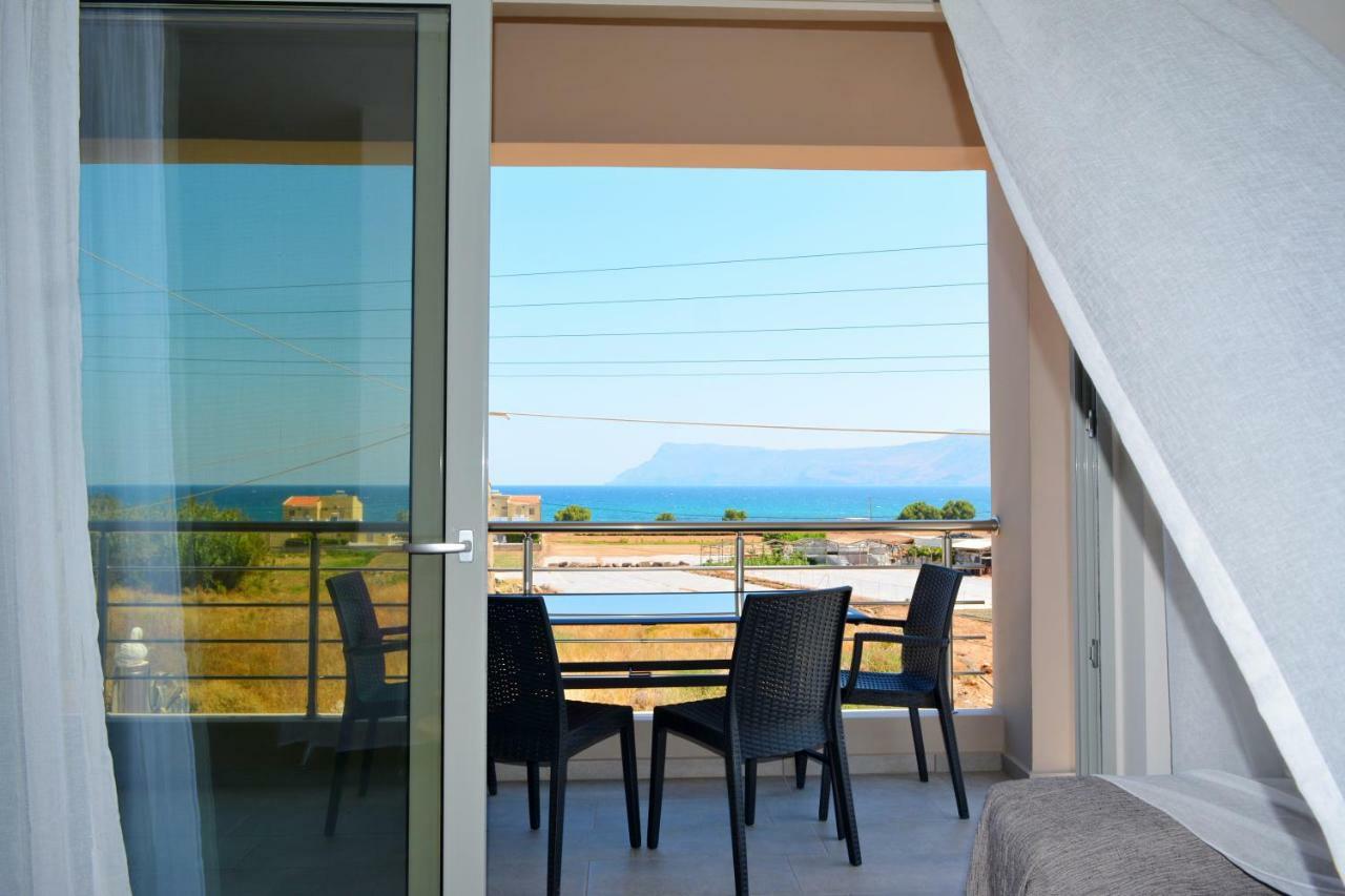 קיסאמוס Balos Residence Private Pool Seafront Seaview מראה חיצוני תמונה